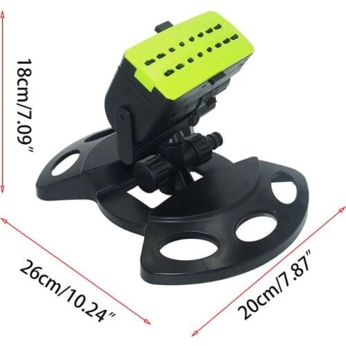 16 Holes Water Spray Automatic Sprinkler Nozzle Oscillating Watering Garden Lawn M7DA