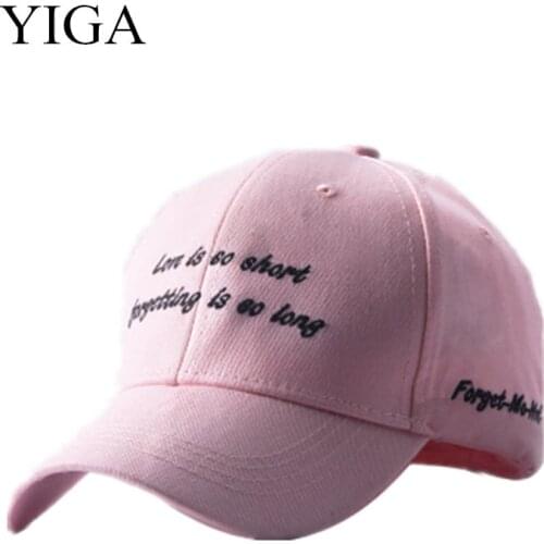 YIGA 2018 HOT Fashion Casual Baseball cap Unisex Letters Snapback hats for men and women hip hop fashion caps