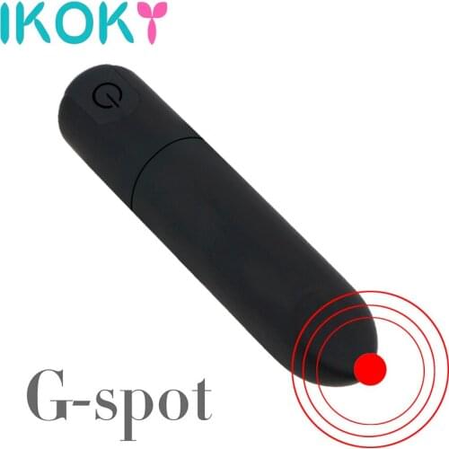 IKOKY Clitoris Stimulator Mini Lipstick Vibrators G-spot Massager Anal Dildo Vibrator Bullet Vibrator Sex Toys for Women