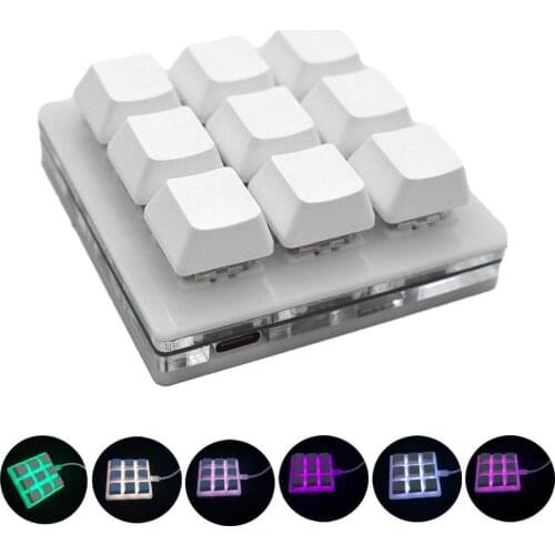 9 Key USB Keyboard Plug and Play HID standard keyboard Backlit Panel Support for Windows/ Linux/ MacOS/ Android/ Raspberry Pi
