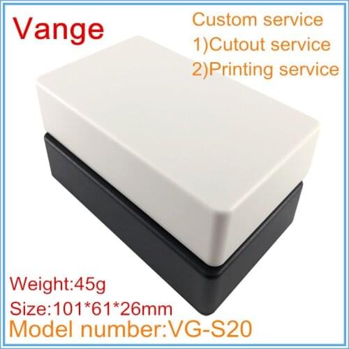 2pcs/lot injected molded case IP54 ABS extrusion plastic box enclosure for medical equipment PCB 101*61*26mm