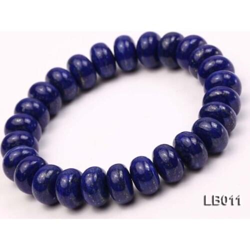 Unique Pearls jewellery Store 6x10mm Blue Lapis Bracelet 19cm Perfect Women Gift Jewellery For Birthday Party