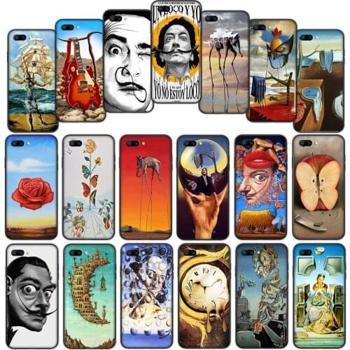 Salvador Dali Art Soft Cover Case for Huawei Mate 30 20 Lite Y6 Y7 Pro P Smart Z Plus
