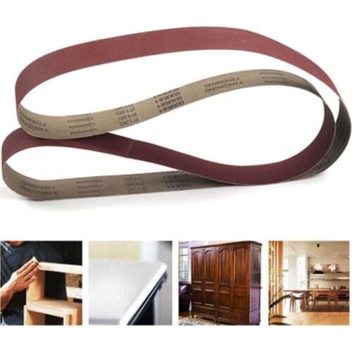 7Pcs 2'' x 82'' Polishing Sanding Belts Set 60-320 Grits Aluminum Oxide For Sander Replacement Polish Grind Wood