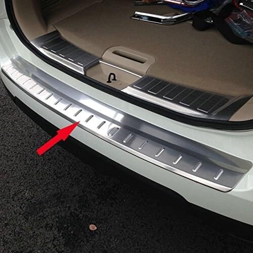 Stainless Steel Rear Bumper Sill Plate Guard Cover Trim Fit For Nissan Rogue 2015 2016 / Nissan X-Trail Rogue T32 2014 2015