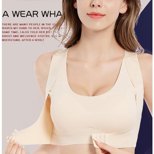Elifashion Shaping Back Underwear Two-in-one Breast Sculpting Chest Support Vest Correction Hunchback Shockproof Sports Bra