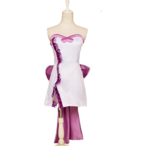 New Mermaid Melody Pichi Pichi Pitch Caren Dress Cosplay Costume with gloves