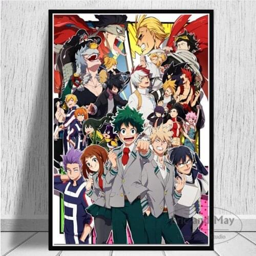 Posters And Prints Boku No Hero My Hero Academia Anime Pictures On The Wall Canvas Painting Art Decoration Home Decor Cuadros