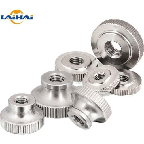 5pcs Steel Adjust Leveling Knurled Toolless Thumb Nut 3D Printer Spring Loaded Heated Bed Curtain Wall Tighten Thumbnut DIY