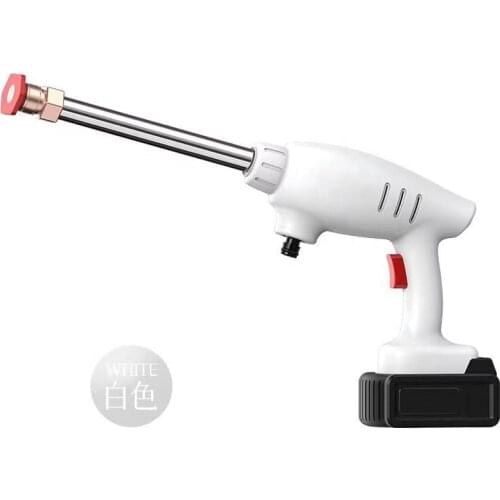 24V 300W Portable High Pressure Car Wash Water Gun Rechargable Electric Wireless Washing Machine Foam Generator Auto Accessories