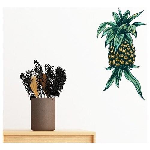 Pineapple Plant Fruit Eat Green Removable Wall Sticker Art Decals Mural DIY Wallpaper for Room Decal