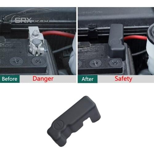 SRXTZM Auto 1Piece ABS Car Battery Anode Protection Trim Cover for Toyota Land Cruiser Prado FJ 150 2010 - 2018 Accessories