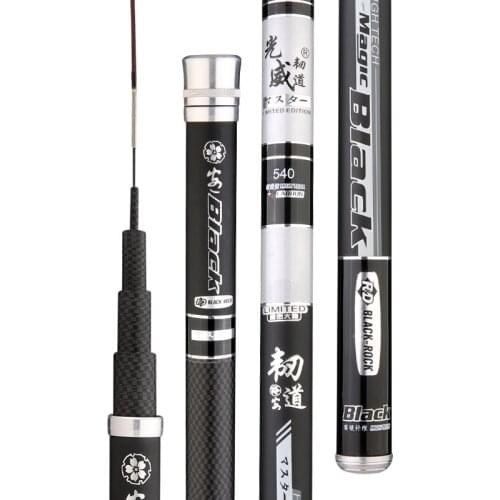 Super Hard Ultra Light 2.7m -9.0m Hand Rod Carbon Fiber Stream Rod Short Section Carp Wedkarstwo Olta Spinning Pole Fishing Gear