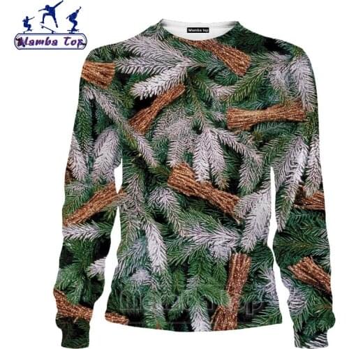 Mamba Top Anime Shirt Autumn Print Christmas Sweatshirt Men 3D Santa Claus Bicycle Tees Funny New Year Gift Women Red Streetwear