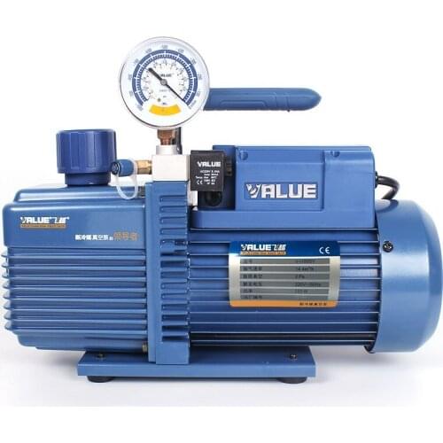 V-i240SV 2 stage Backflow preventers with brass gauge vacuum pump 2L liter new refrigerant air pump air conditioning