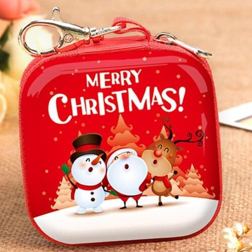 1Pcs Christmas Coin Purse Wallet Hanging Xmas Decorations Santa Claus Santa Claus Kids Trees Gifts New Year Home Supplies