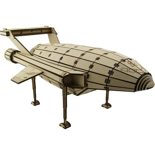 3D Exhibition Wood Thunderbird 2 Tool Scale Model 268 Parts