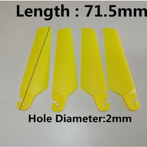 7cm 71mm 90m 9cm 2A 2B Main Blades For Induction Flying Despicable Me Minion Quadcopter Drone Drone Kids Toy Rc Spare Parts Part