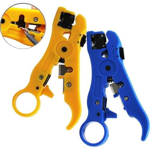 Automatic Stripping Pliers Universal Coaxial Cable Wire Stripper Wire Cable Tools Stripping Crimping Tools With Hexagon Wrench