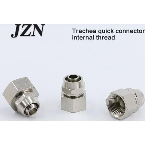 Free shipping ( 10 PCS ) Pneumatic air hose lock female quick connector PCF6-01/8-02/10-03/12-04 thread wire