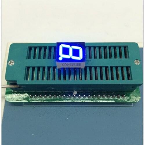 Free Ship 100pc Common cathode 0.39inch digital tube 1 bit digital tube display Blue digital led tube Factory direct