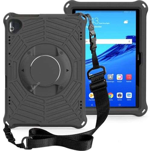 For huawei mediapad t5 case 10.1 Inch with strap Bracket function EVA full body funda tablet cover for kids