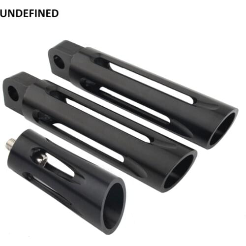 Black Shollow Foot Pegs Rest+Shifter Pegs Nail CNC For Harley Sportster 883 1200 Touring Road King Dyna Breakout Softail Custom