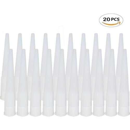 Free Shipping 20pcs Cartridge Sealant Nozzle for cartridge tube use Cartridge Nozzle with Thread Silicone Nozzle