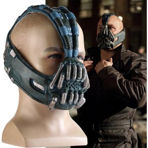 Halloween Latex Bane Mask Cosplay Mask The Dark Knight Cosplay Adult Size Lower Half Face Party Cosplay