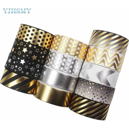 I-181122-257,22MM 10Yards Hot Stamping Ribbons Thermal Transfer Printed Grosgrain Wedding Accessories DIY materials