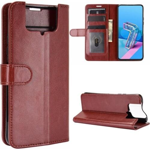 Pu leather case Zenfone7 card holder cover case for ASUS Zenfone 7 Pro ZS670KS ZS671KS case protective cover retro phone case