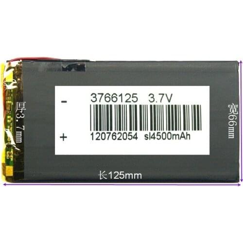 New 3766125 ultra thin 4500mAh New Hot A V811 plate built-in 3.7V polymer lithium battery core