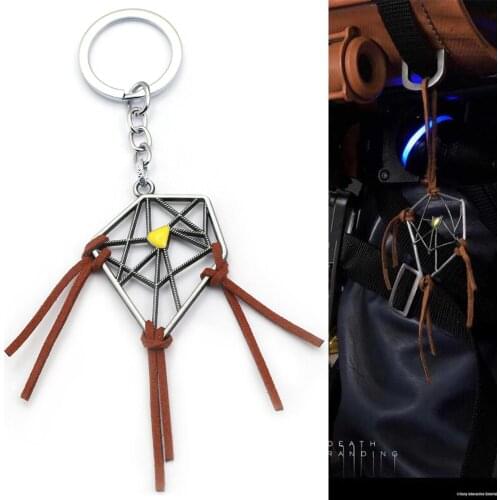 Game Death Stranding Dreamcatcher Keychain Men Metal Sam Porter Bridges Key Chain Women Bag Jewelry Pendant Kojima llaveros New