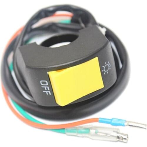 Motorcycle ATV Bike 7/8 Handlebar Headlight LED Spot Light Lamp Stop Switch