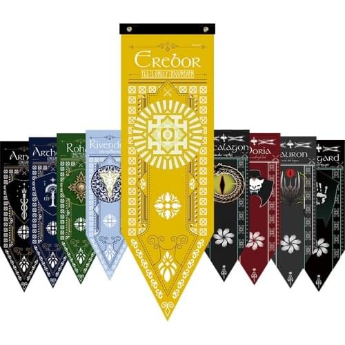Erebor Arkenstone Lotr Flag Rivendell Rohan Arthedain Ancalagon the Black Saruman Home Decor Flags Banners Decoration Valance S2