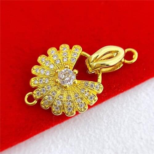 Wholesale DIY Natural Stones Beads Jewelry Making Accessories Silver/Gold/Rose Gold Metal Connector Clasps Findings