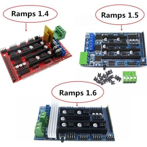 RAMPS 1.4 1.5 1.6 Panel Part Motherboard 3D Printers Parts Shield Red Black Controls