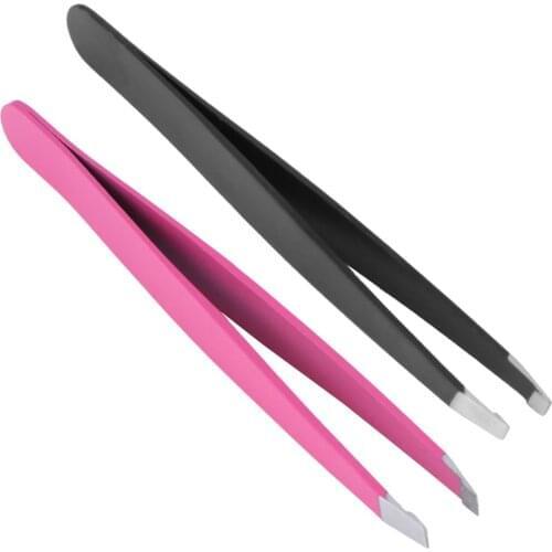 1pcs Eyebrow Tweezers Professional Stainless Steel Face Hair Removal Eye Brow Trimmer Eyelash Clip Cosmetic Beauty Makeup Tool