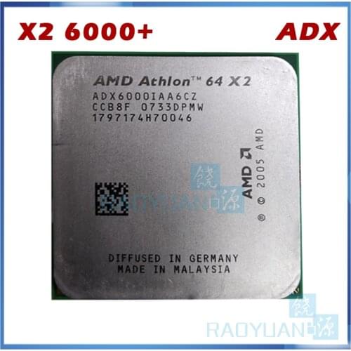 AMD Athlon X2 6000 X2 6000+ 3GHz ADX6000IAA6CZ Dual-Core CPU Processor Socket AM2 940pin
