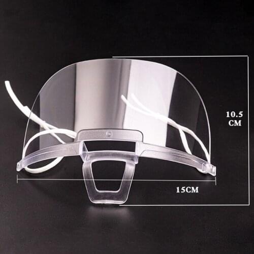 Transparent Plastic Mask Anti Fog Catering Food Hotel Against Droplets Mask Health Care Tool Kitchen Restaurant Anti-Saliva Mask