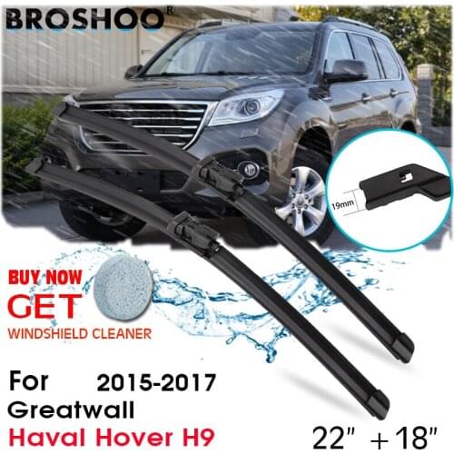Car Wiper Blade Window Windscreen Windshield Wipers Blades Auto Accessories For Greatwall Haval Hover H9 22"+18" 2015-2017