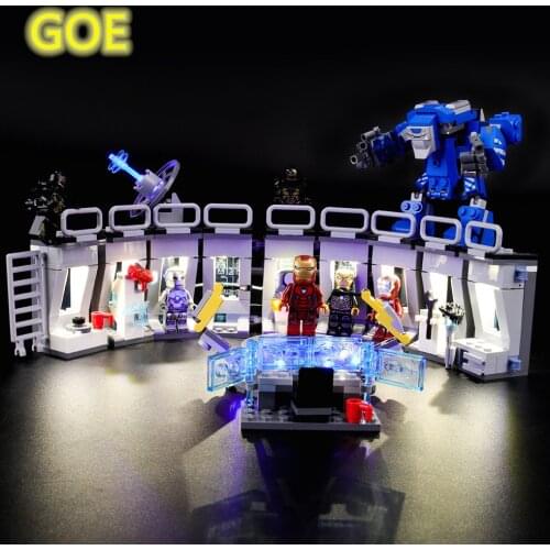 Led Light Kit For Lego 76125 Compatible With Tony Stark Armored Hall Building Blocks(Only LED Light Included)