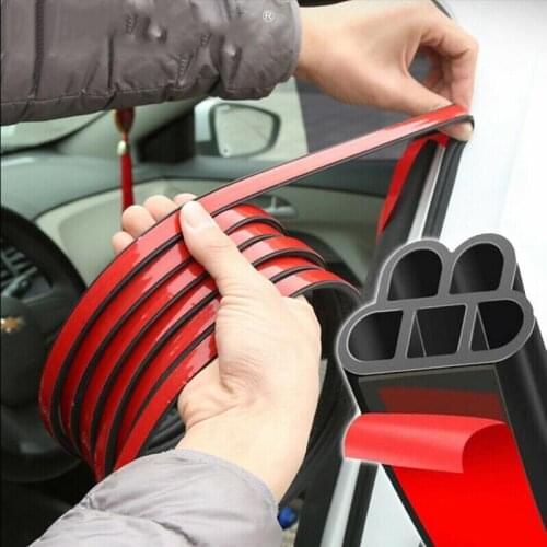 Car door seal sealing strip double layer car stickers L shape sealed adhesive waterproof soundproofing dwaterproof car care