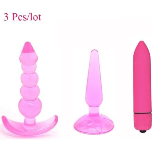 10 Speeds Bullet Vibrator Silicone Anal Plug Erotic Toys Butt Plug G-spot Prostata Massage Anal Dilator Vibrating For Men Woman