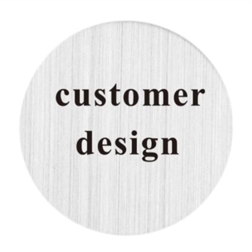 100pcs/lot DIY 22mm stainless steel plates customized floating backplates charm fit for 30mm lockets