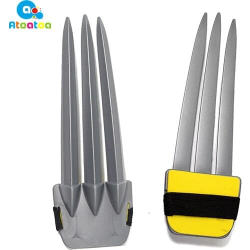 2Pcs/set Toy Swords Personal Wolf Claw 25cm Movie Plastic Sword Toy Wolf Claw Super Hero Cosplay Weapon Kids Toy Gifts