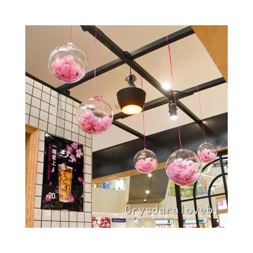 30pcs Christmas Tress Decorations Ball 4cm-10cm Transparent Open Plastic Clear Bauble Ornament Gift Present Box Decoration