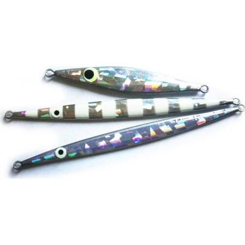 5PCS Deep Sea Fishing Silvery Jigging Sinking Fast Jig Hook Lure Jigbait Spoon Baits 40/60/80/100G