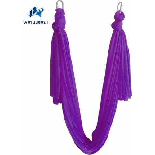 7meter length Multifunction flying Yoga Hammock Aerial Swing Trapeze Anti-Gravity Inversion Aerial Traction Device Yoga belts