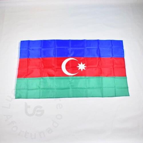 Azerbaijan 90*150cm flag Banner Hanging National flag Azerbaijan Home Decoration flag
